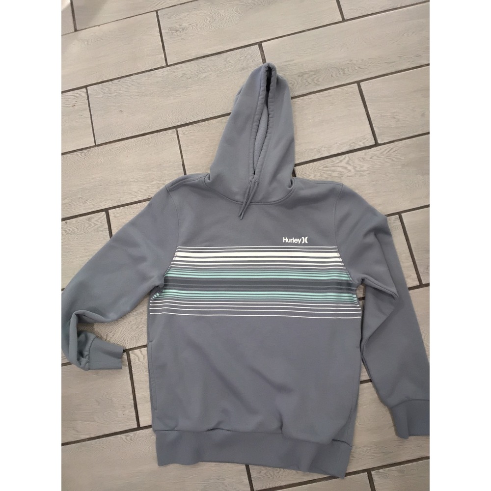 Hurley Hoodie Gray M/M Pullover Long Sleeve Casual Streetwear